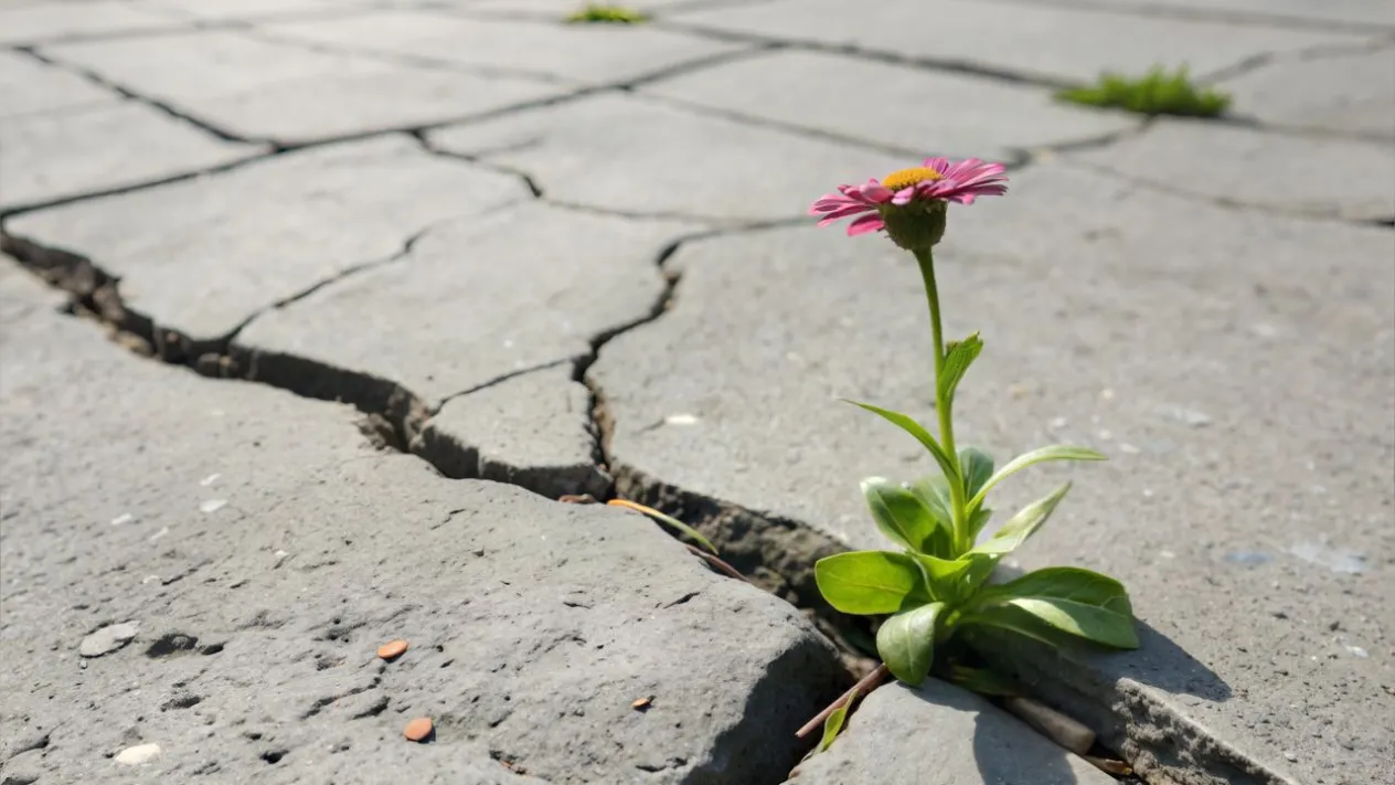 Blume aus Riss (Foto: unbekannt) Blume aus Riss (Foto: unbekannt)